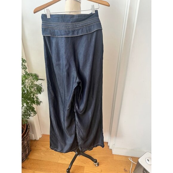 PINKFILOSOFY Wide Leg Belted Tencel Jeans Size Small - Picture 2 of 8